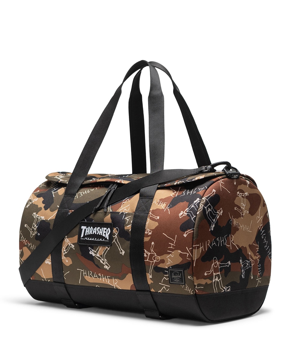 Bolsa thrasher unisex herschel ecológica de 40 l porta skate - Verde militar Verde militar-3