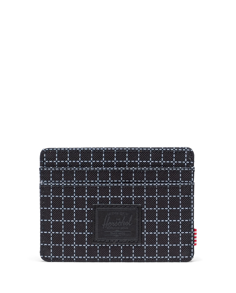 Tarjetero Charlie de Herschel Supply gris oscuro - Negro / Blanco Negro / Blanco-1