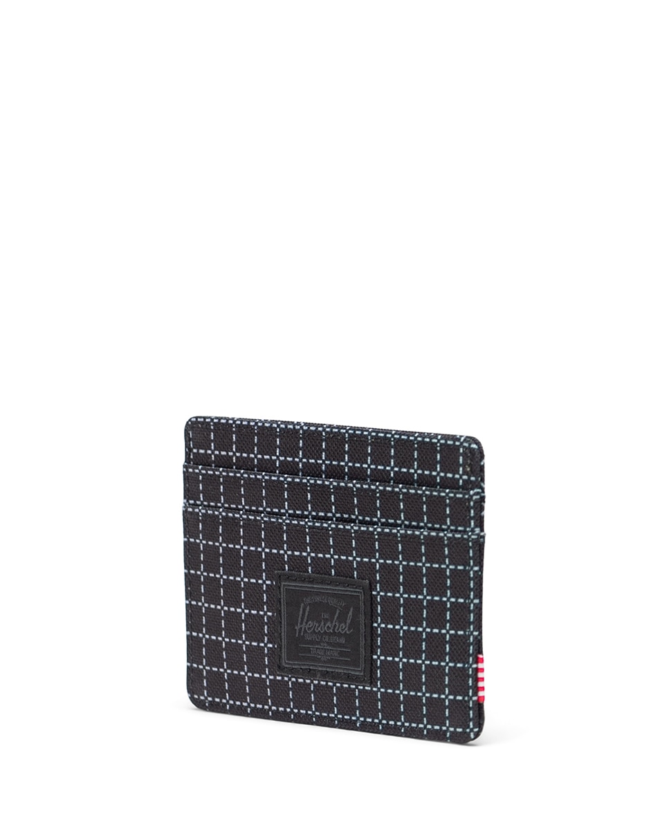 Tarjetero Charlie de Herschel Supply gris oscuro - Negro / Blanco Negro / Blanco-3