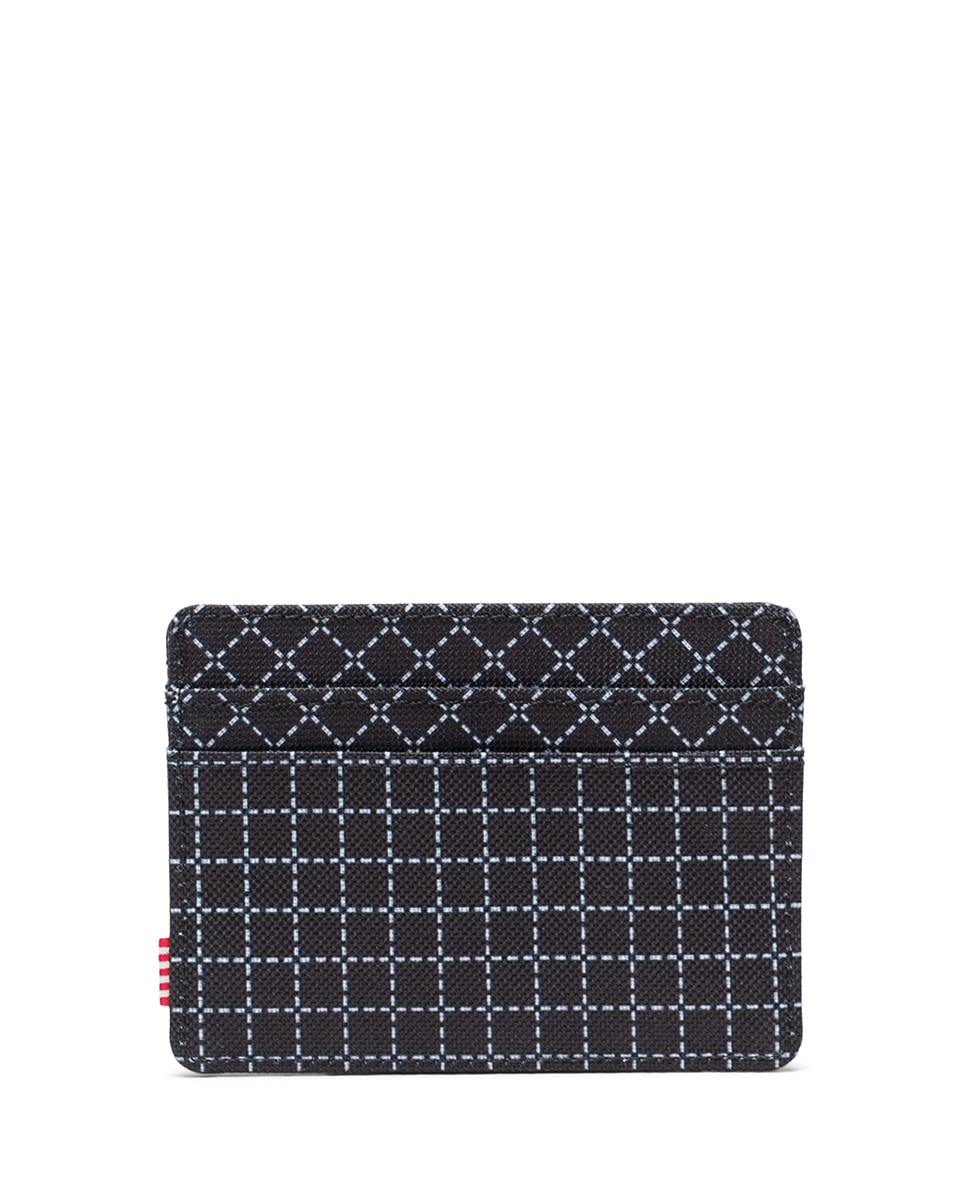 Tarjetero Charlie de Herschel Supply gris oscuro - Negro / Blanco Negro / Blanco-2