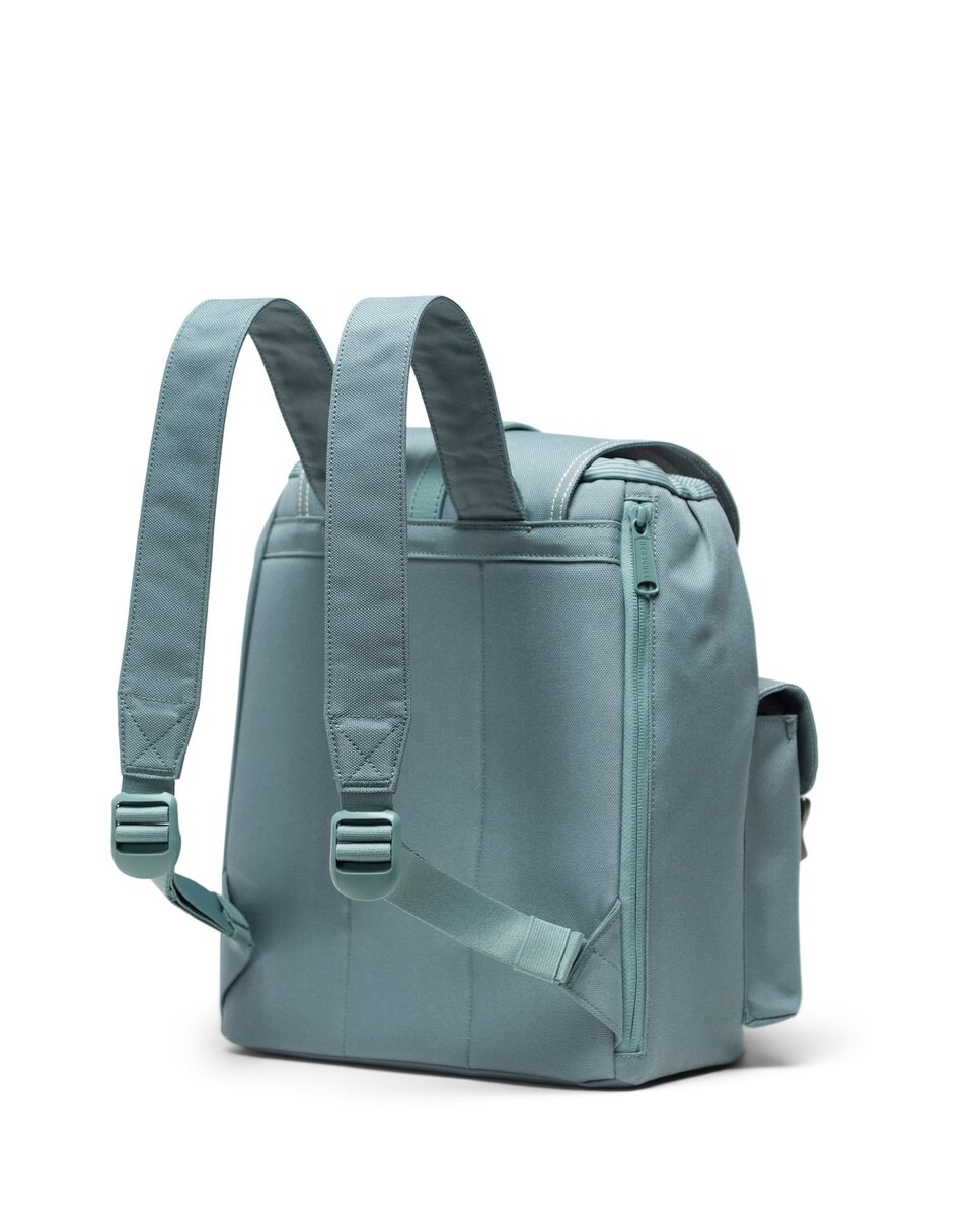 Mochila mujer ecológica herschel 14 l en tejido con tiras imántadas - Verde azulado Verde azulado-4