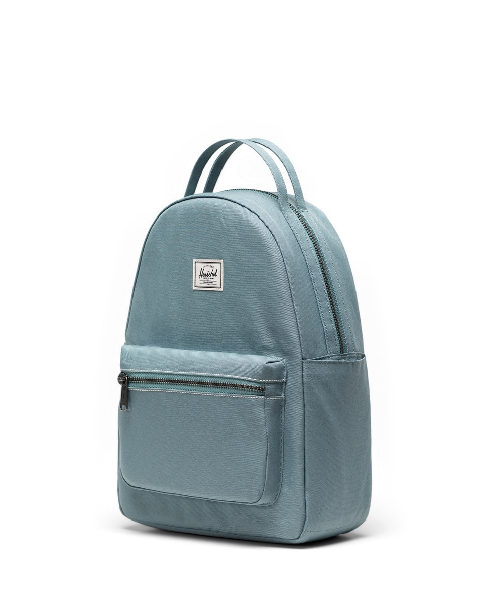 Mochila mujer ecológica herschel 14 l en tejido con cremallera - Verde azulado Verde azulado-2