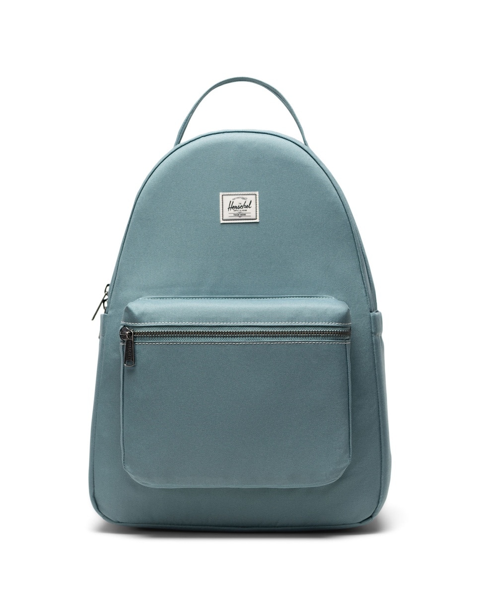 Mochila mujer herschel ecológica en tejido 18 l con bolsillo delantero - Verde azulado Verde azulado-1