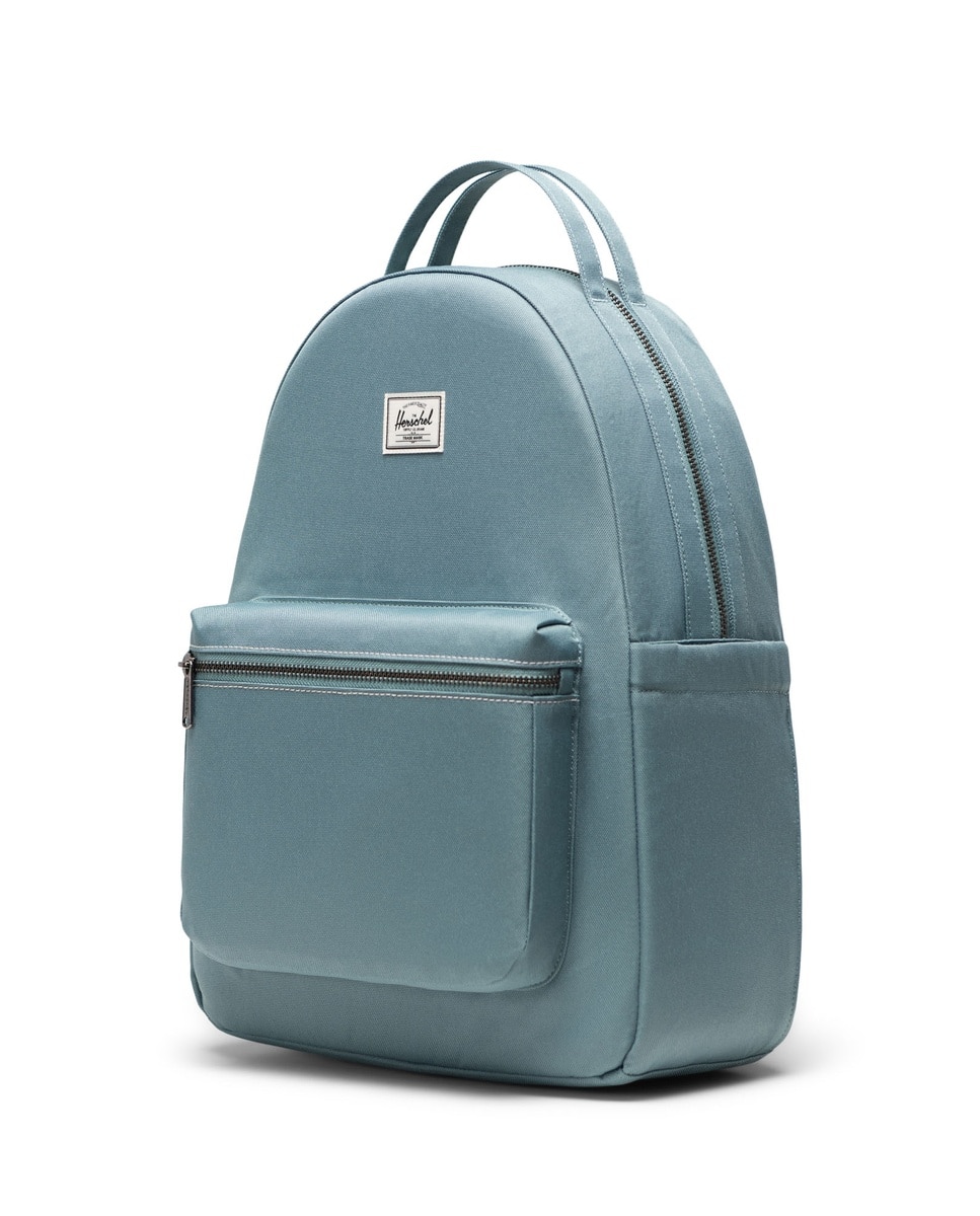 Mochila mujer herschel ecológica en tejido 18 l con bolsillo delantero - Verde azulado Verde azulado-2