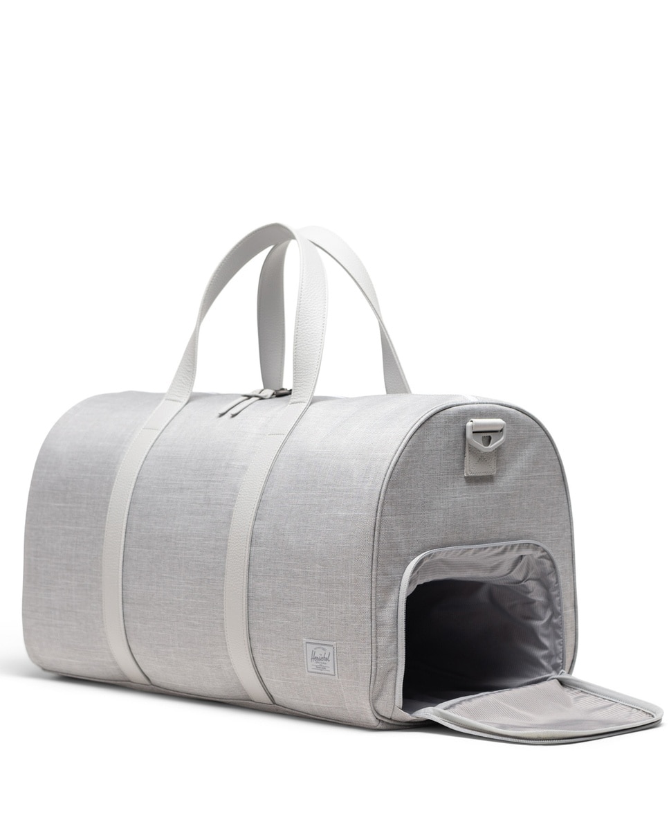 Bolsa de viaje unisex herschel de 46 l en tejido ecológico con cremallera - Gris Gris-2