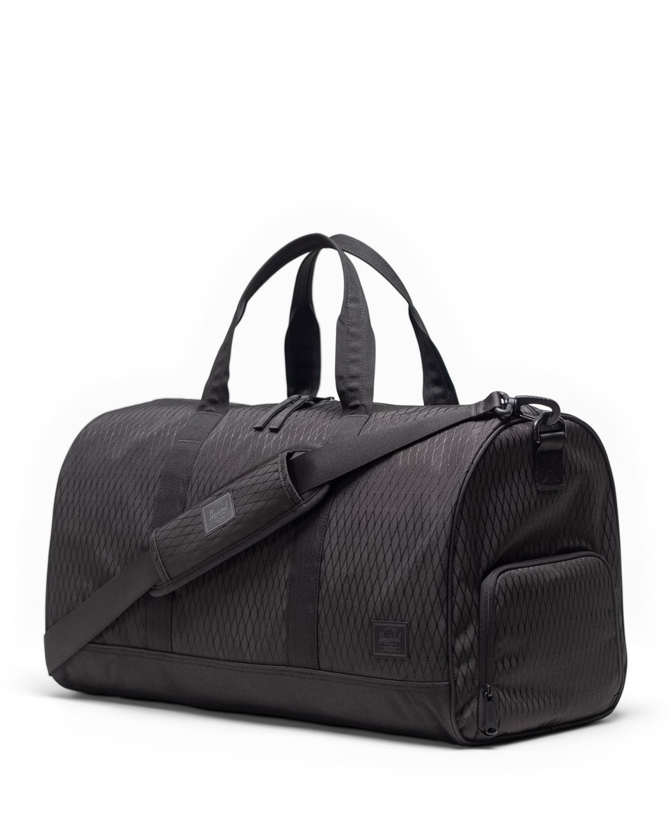 Bolsa de viaje unisex herschel de 46 l en tejido ecológico con cremallera - Negro Negro-3