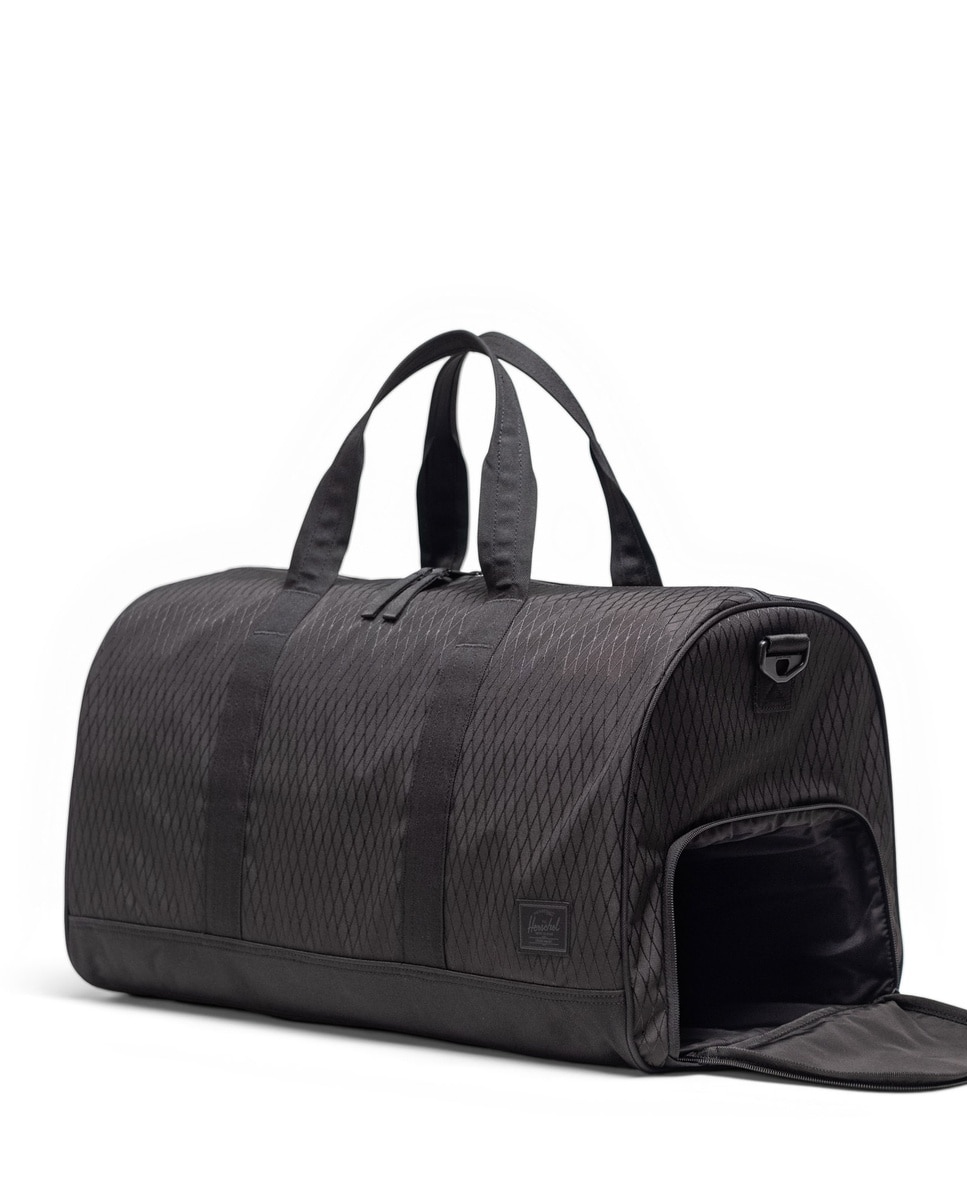 Bolsa de viaje unisex herschel de 46 l en tejido ecológico con cremallera - Negro Negro-2