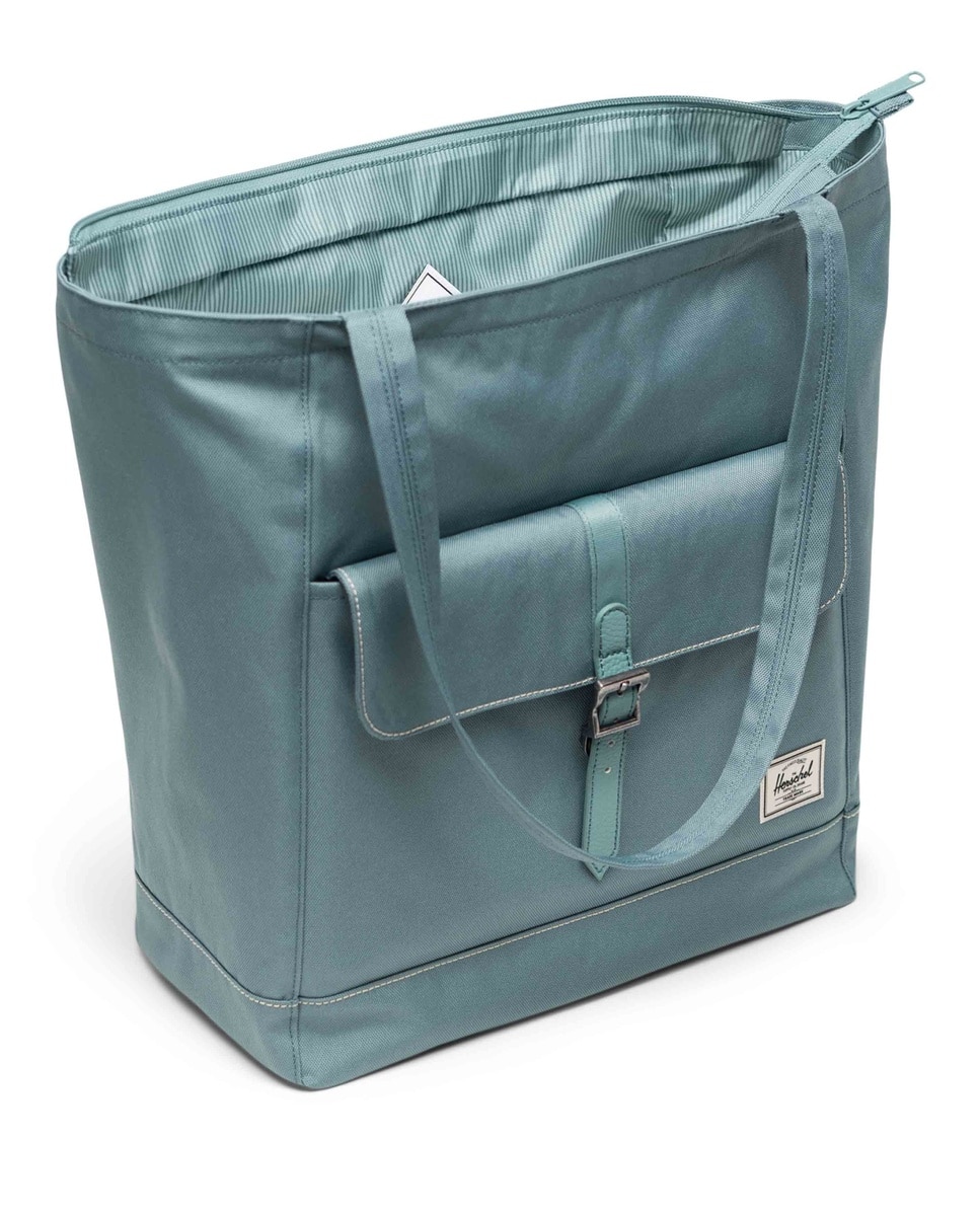 Bolso de hombro unisex herschel en tejido reciclado de 20 l - Verde azulado Verde azulado-2