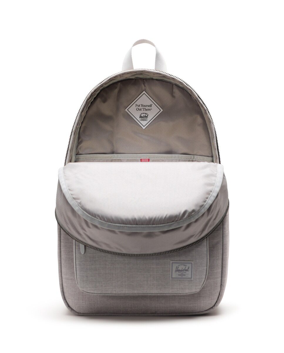 Mochila unisex herschel reciclada en tejido de 22 l con cremallera - Gris ceniza Gris ceniza-3