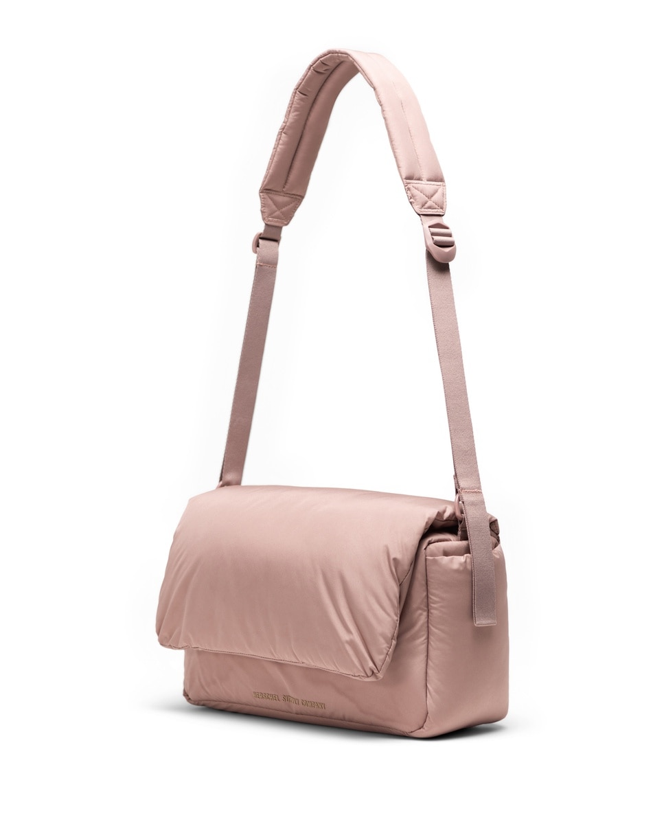 Bandolera mujer ecológica herschel en tejido acolchado - Rosa Rosa-3