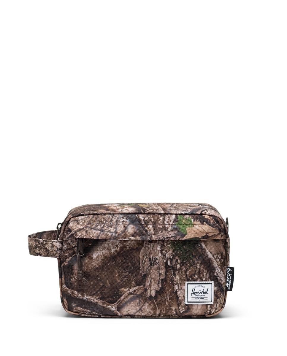 Neceser ecológico unisex herschel en tejido realtree® de 5 l con bolsillo delantero - Marrón Marrón-1