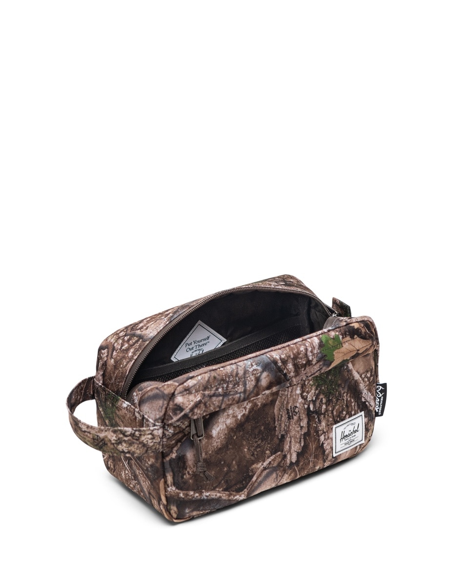 Neceser ecológico unisex herschel en tejido realtree® de 5 l con bolsillo delantero - Marrón Marrón-2