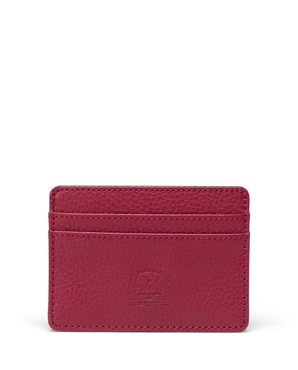 Imagen 0 de Tarjetero unisex herschel de piel vegana Rojo Teja