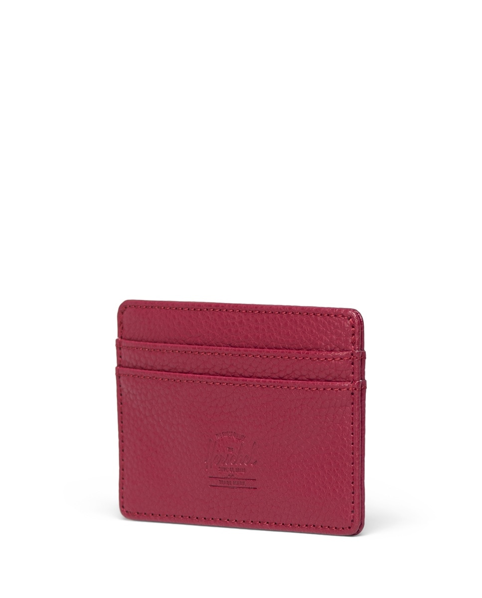 Tarjetero unisex herschel de piel vegana - Rojo Teja Rojo Teja-3