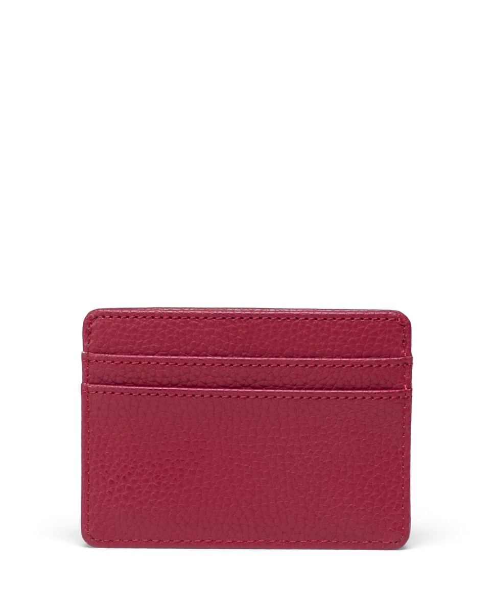 Tarjetero unisex herschel de piel vegana - Rojo Teja Rojo Teja-2