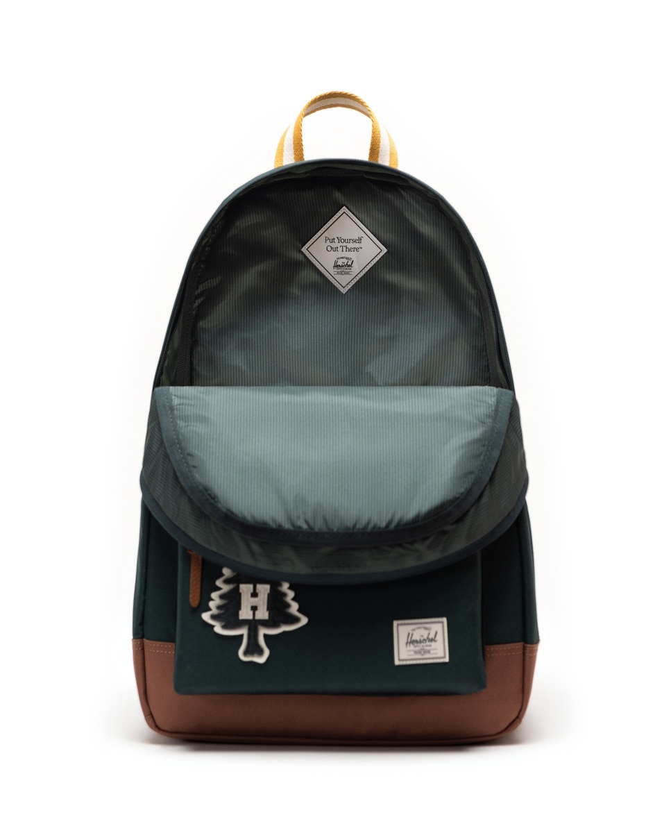 Mochila Herschel Heritage en verde oscuro - Verde-Marrón Verde-Marrón-3