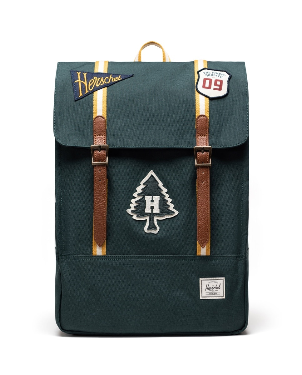 Mochila Survey de Herschel supply en azul marino - Verde-Marrón Verde-Marrón-1