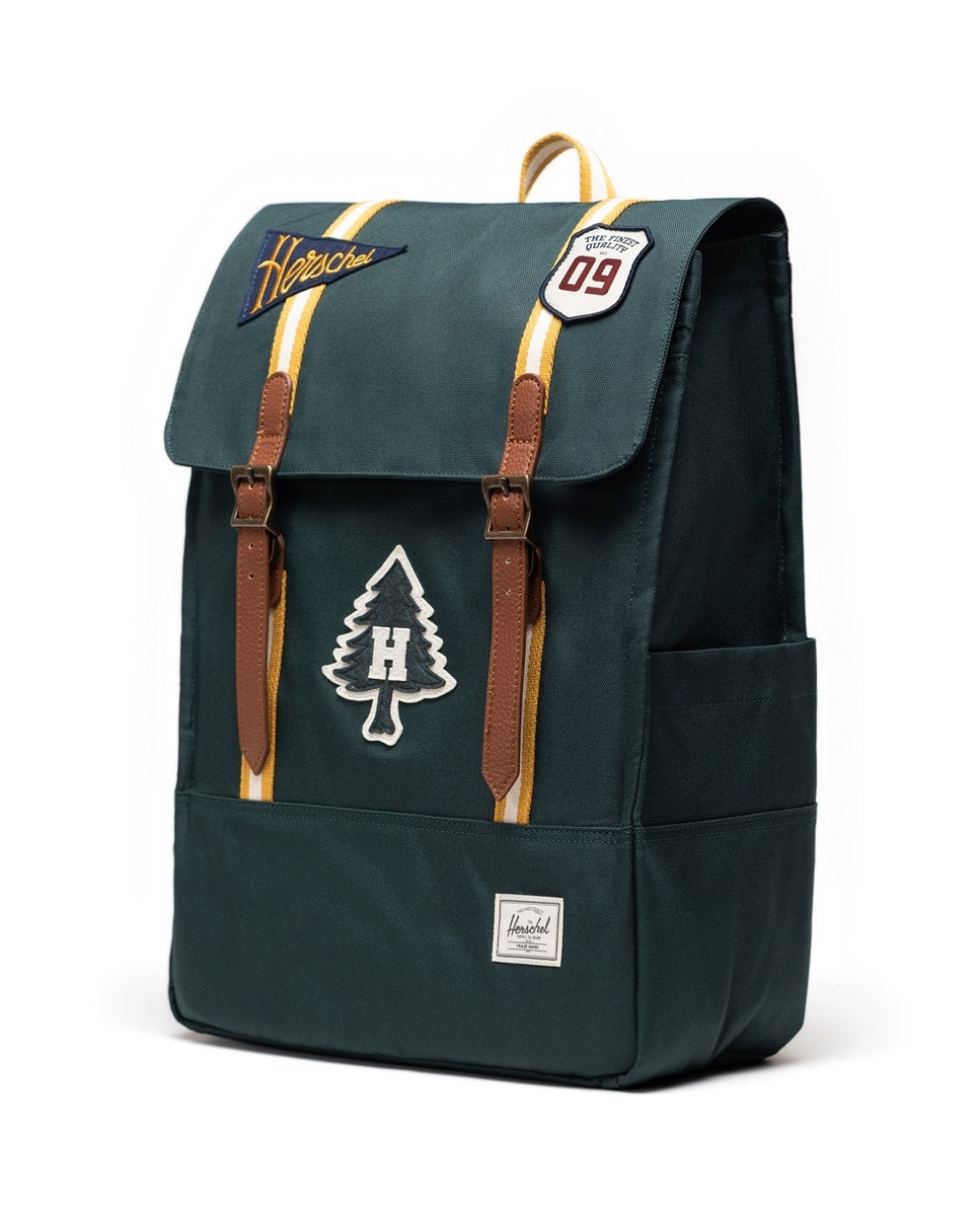 Mochila Survey de Herschel supply en azul marino - Verde-Marrón Verde-Marrón-2