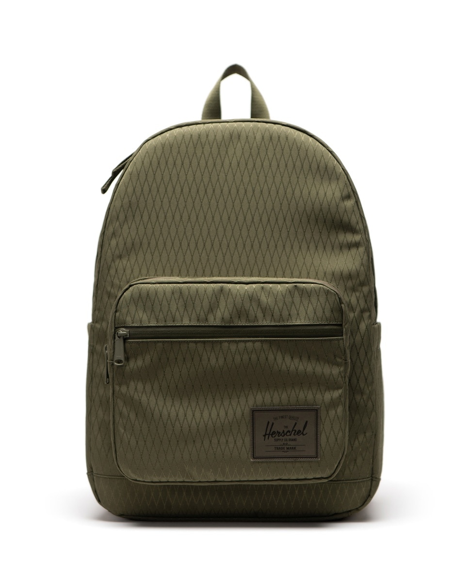 Mochila unisex herschel ecológica en tejido de 25 l con funda para portátil - Verde militar Verde militar-1