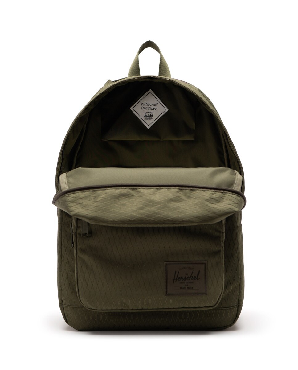 Mochila unisex herschel ecológica en tejido de 25 l con funda para portátil - Verde militar Verde militar-3