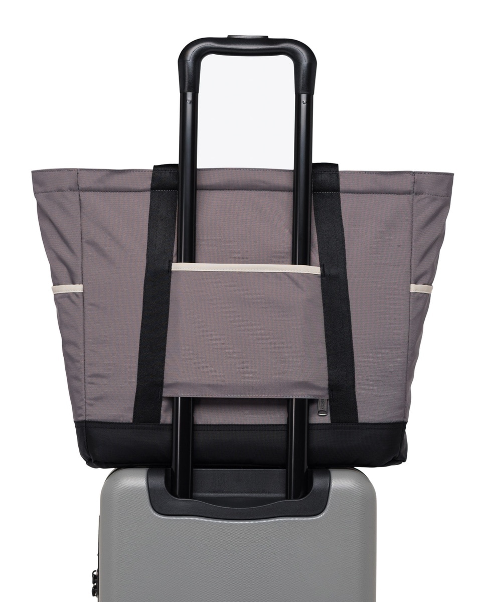 Bolso unisex herschel ecológico estilo shopper de 24 l en tejido con cremallera - Gris sombra Gris sombra-4
