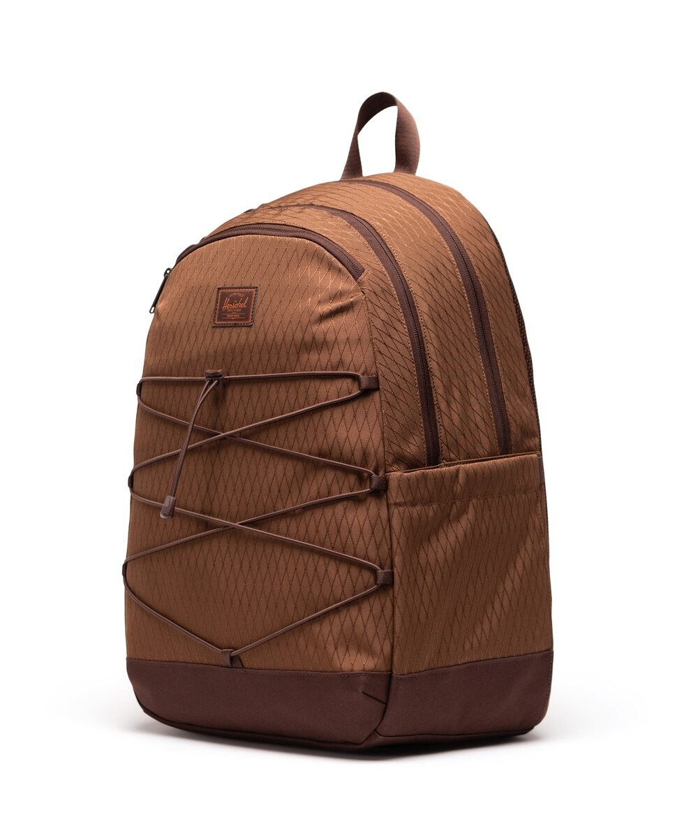 Mochila unisex herschel de 30 l con cordón elástico delantero - Marrón chocolate Marrón chocolate-4