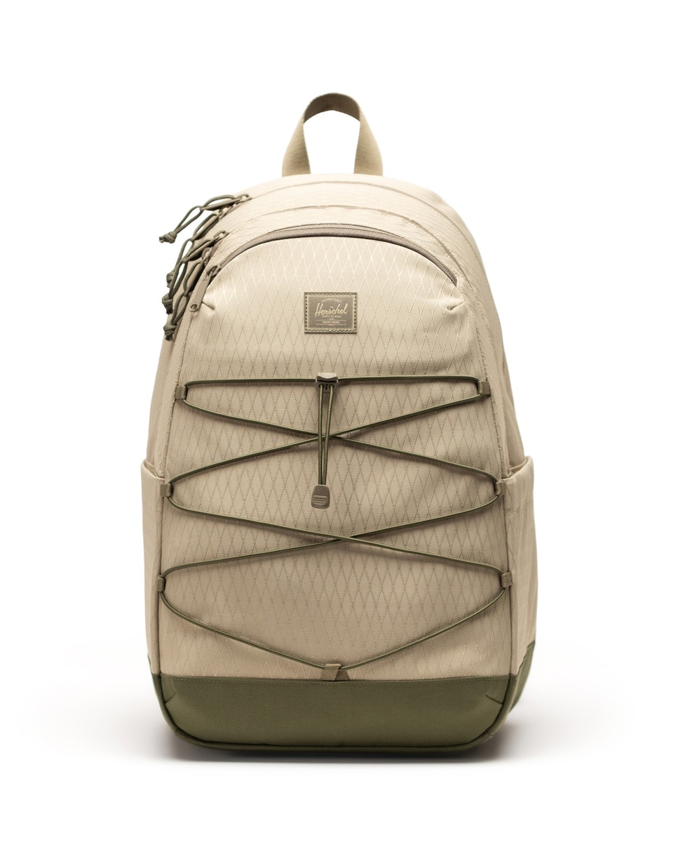 Mochila unisex herschel de 30 l con cordón elástico delantero - Verde militar Verde militar-1