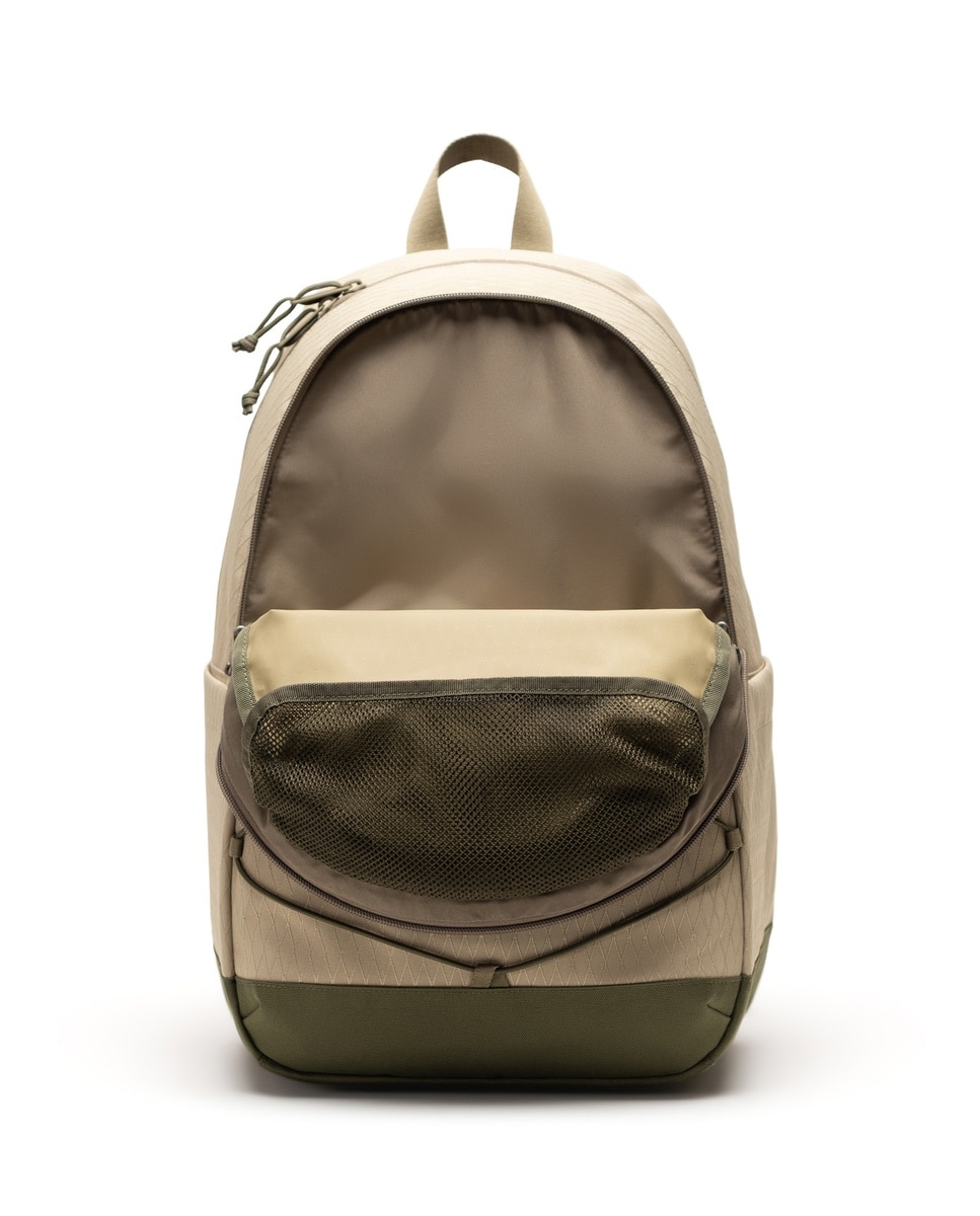 Mochila unisex herschel de 30 l con cordón elástico delantero - Verde militar Verde militar-3