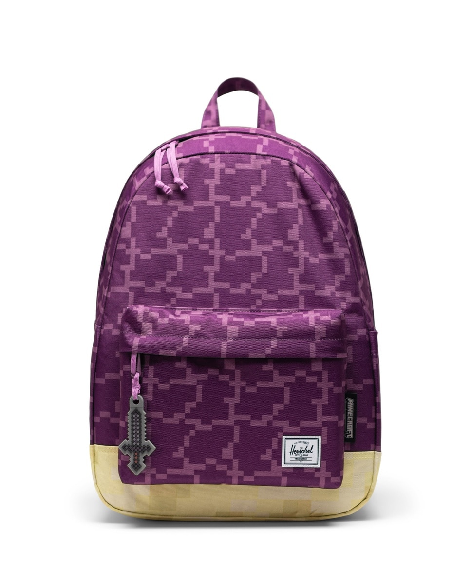 Mochila minecraft unisex herschel ecológica en tejido de 26 l con bolsillo - Morado Morado-1