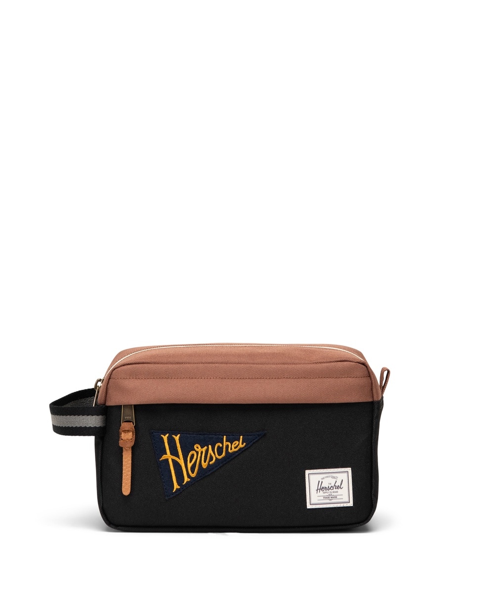 Neceser ecológico unisex herschel en tejido de 5 l con bolsillo delantero - Negro Negro-1