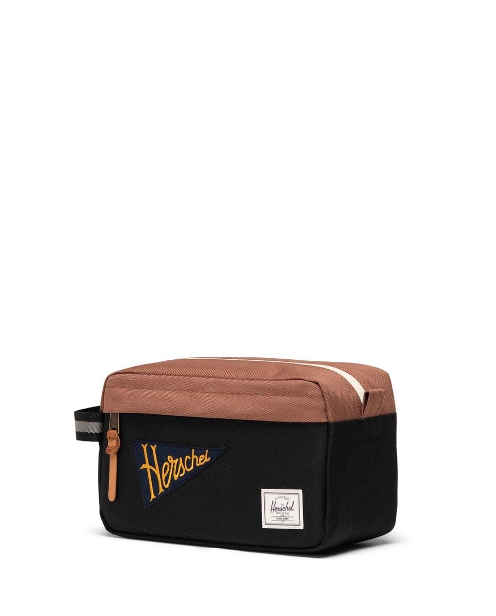 Neceser ecológico unisex herschel en tejido de 5 l con bolsillo delantero - Negro Negro-3