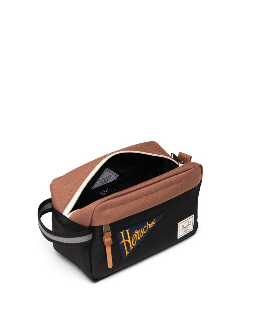 Neceser ecológico unisex herschel en tejido de 5 l con bolsillo delantero - Negro Negro-2
