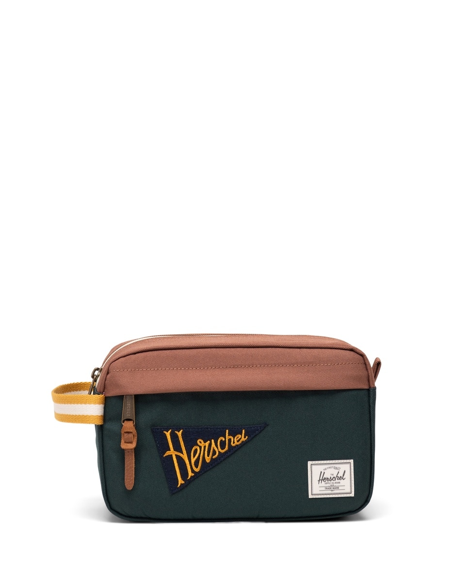 Neceser ecológico unisex herschel en tejido de 5 l con bolsillo delantero - Marrón Marrón-1