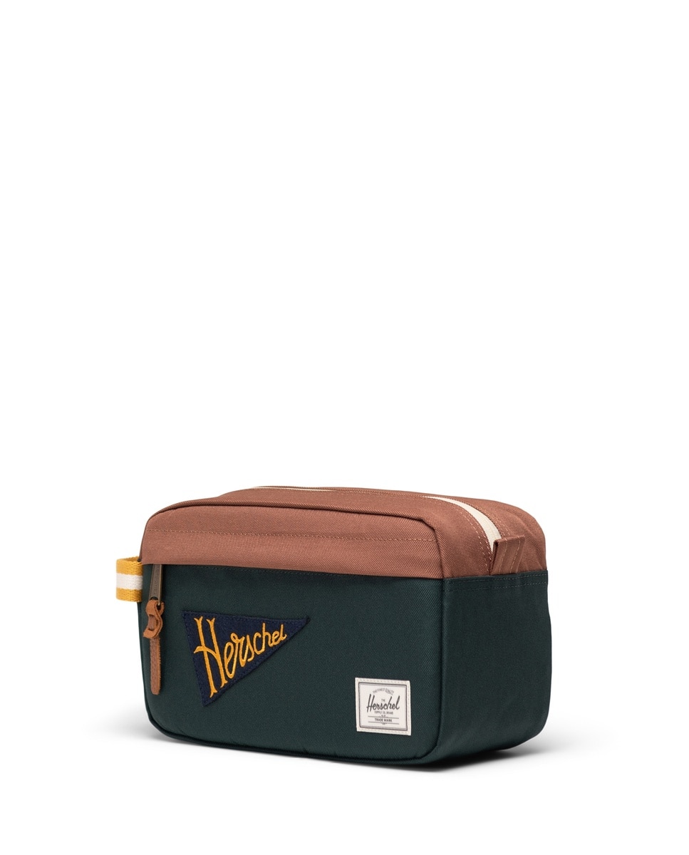 Neceser ecológico unisex herschel en tejido de 5 l con bolsillo delantero - Marrón Marrón-3