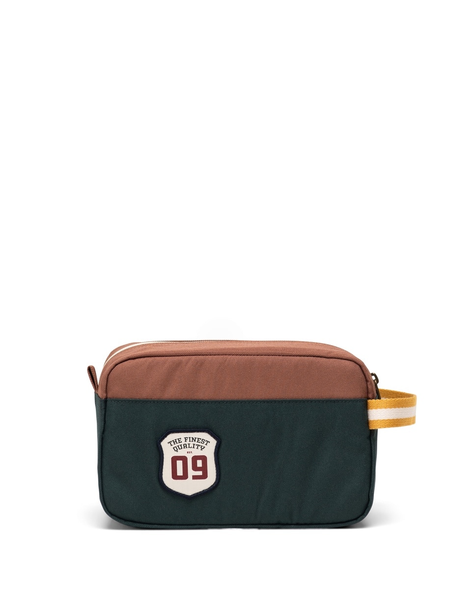 Neceser ecológico unisex herschel en tejido de 5 l con bolsillo delantero - Marrón Marrón-2