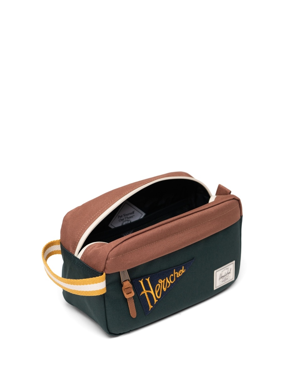 Neceser ecológico unisex herschel en tejido de 5 l con bolsillo delantero - Marrón Marrón-4