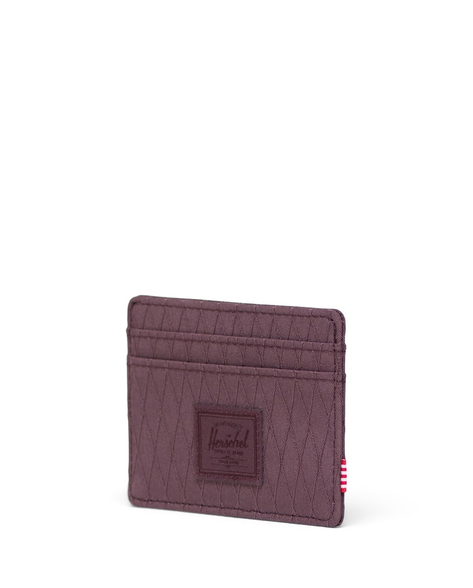 Tarjetero unisex herschel ecológico en tejido - Granate Granate-3