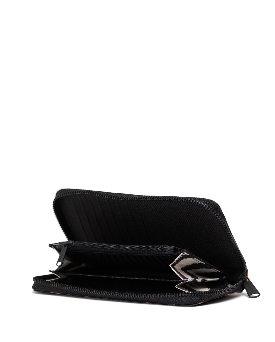 Monedero mujer herschel ecológico en tejido con cremallera - Negro Negro-2