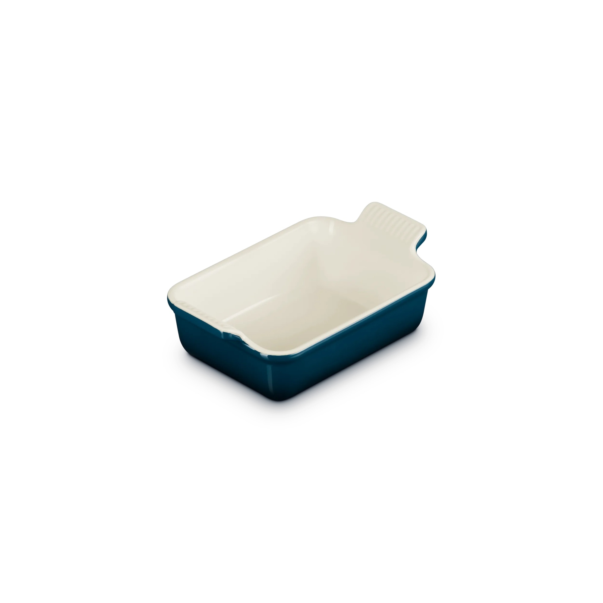 Bandeja rectangular Heritage de cerámica de gres Le Creuset - Azul oscuro 19 cm Azul oscuro-2