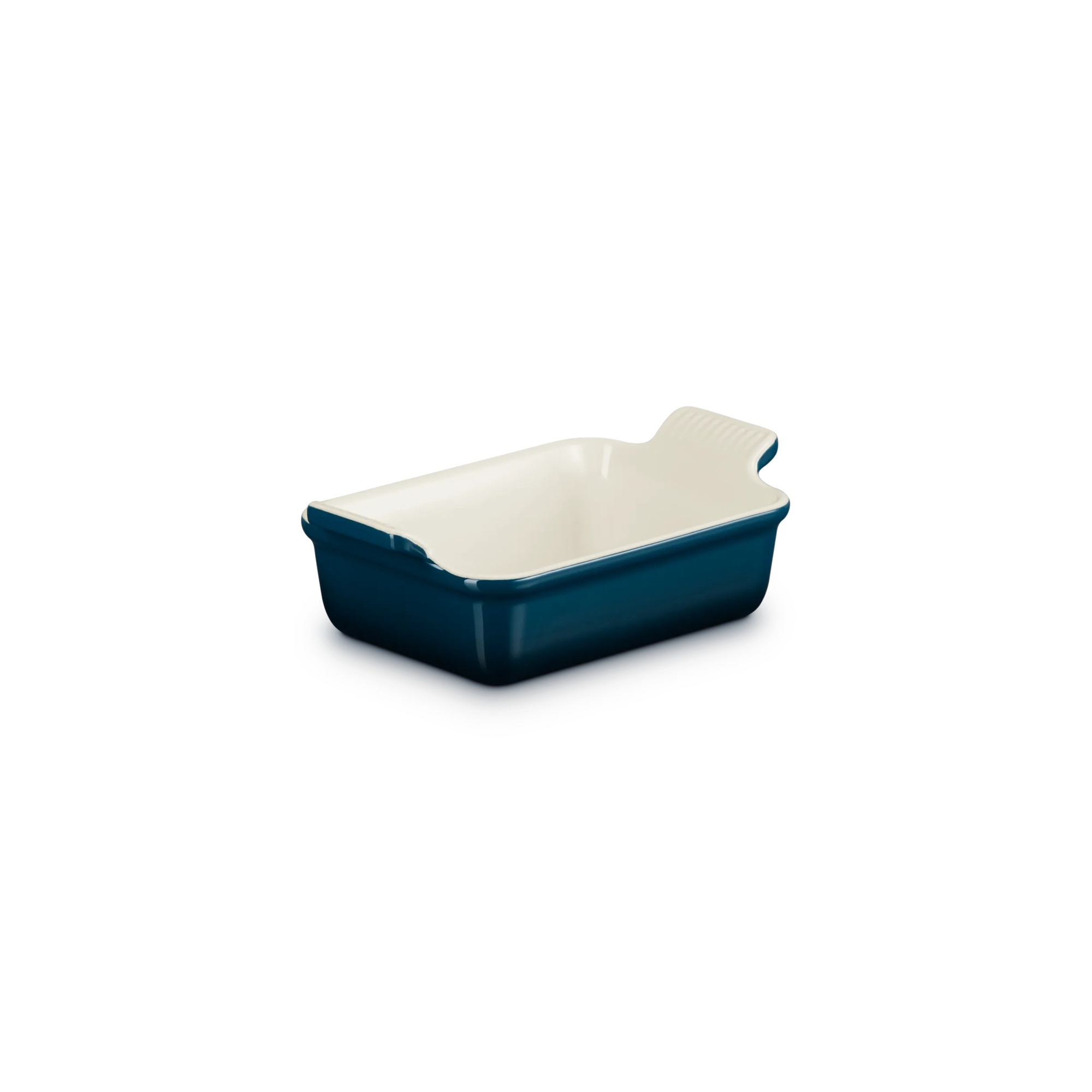 Bandeja rectangular Heritage de cerámica de gres Le Creuset - Azul oscuro 19 cm Azul oscuro-3
