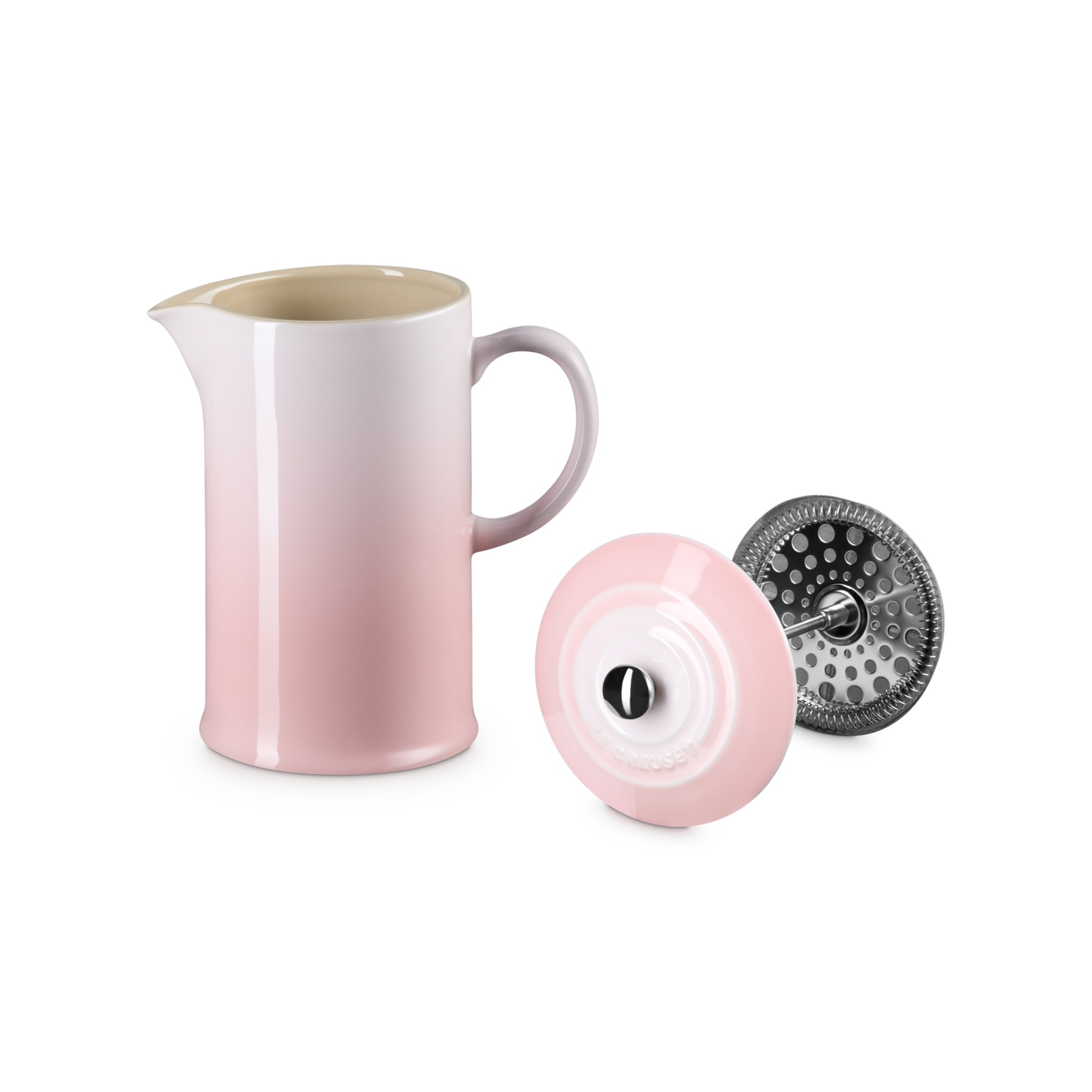 Imagen 4 de Cafetera de prensa de cerámica gres Le Creuset - Rosa palo Rosa palo