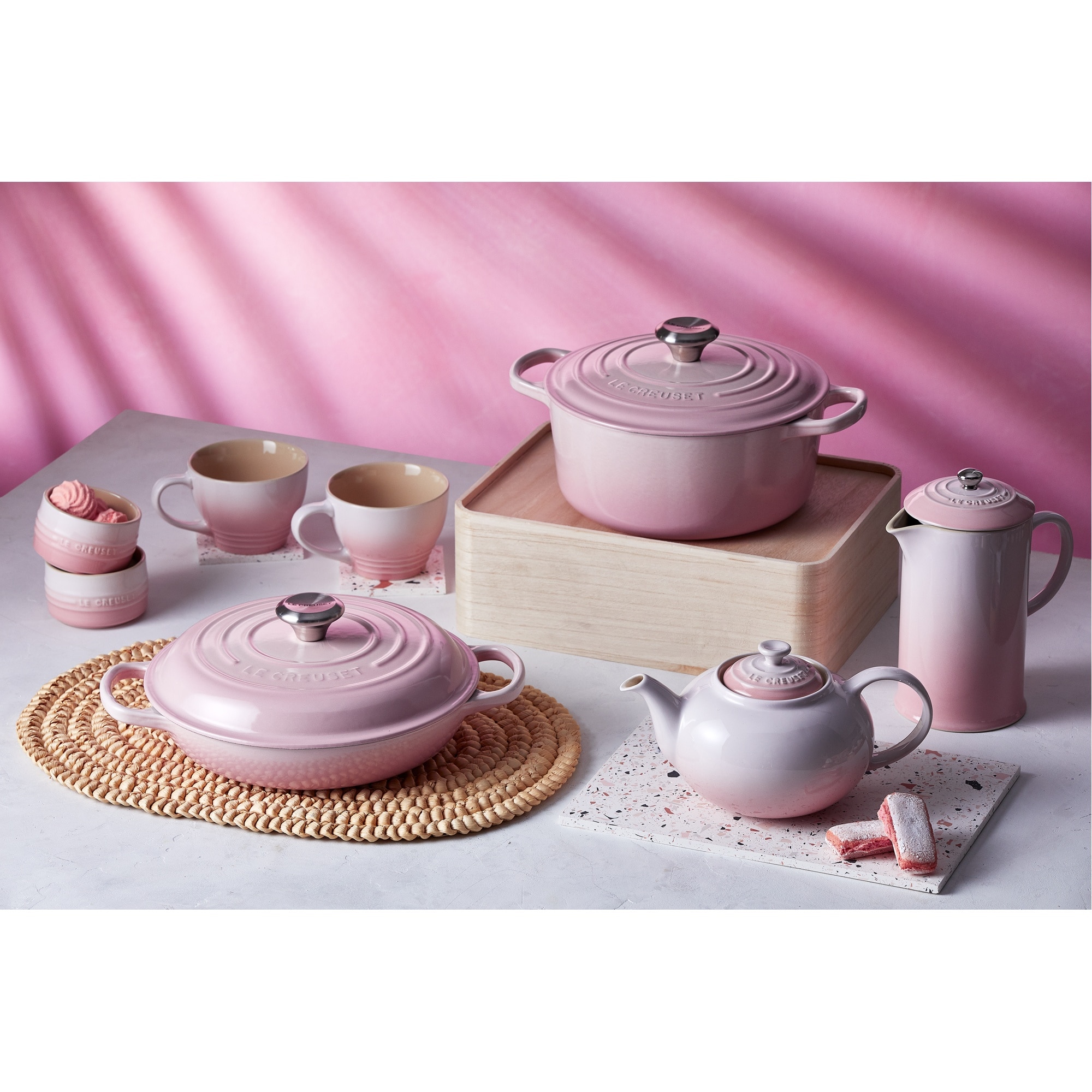 Imagen 5 de Cafetera de prensa de cerámica gres Le Creuset - Rosa palo Rosa palo