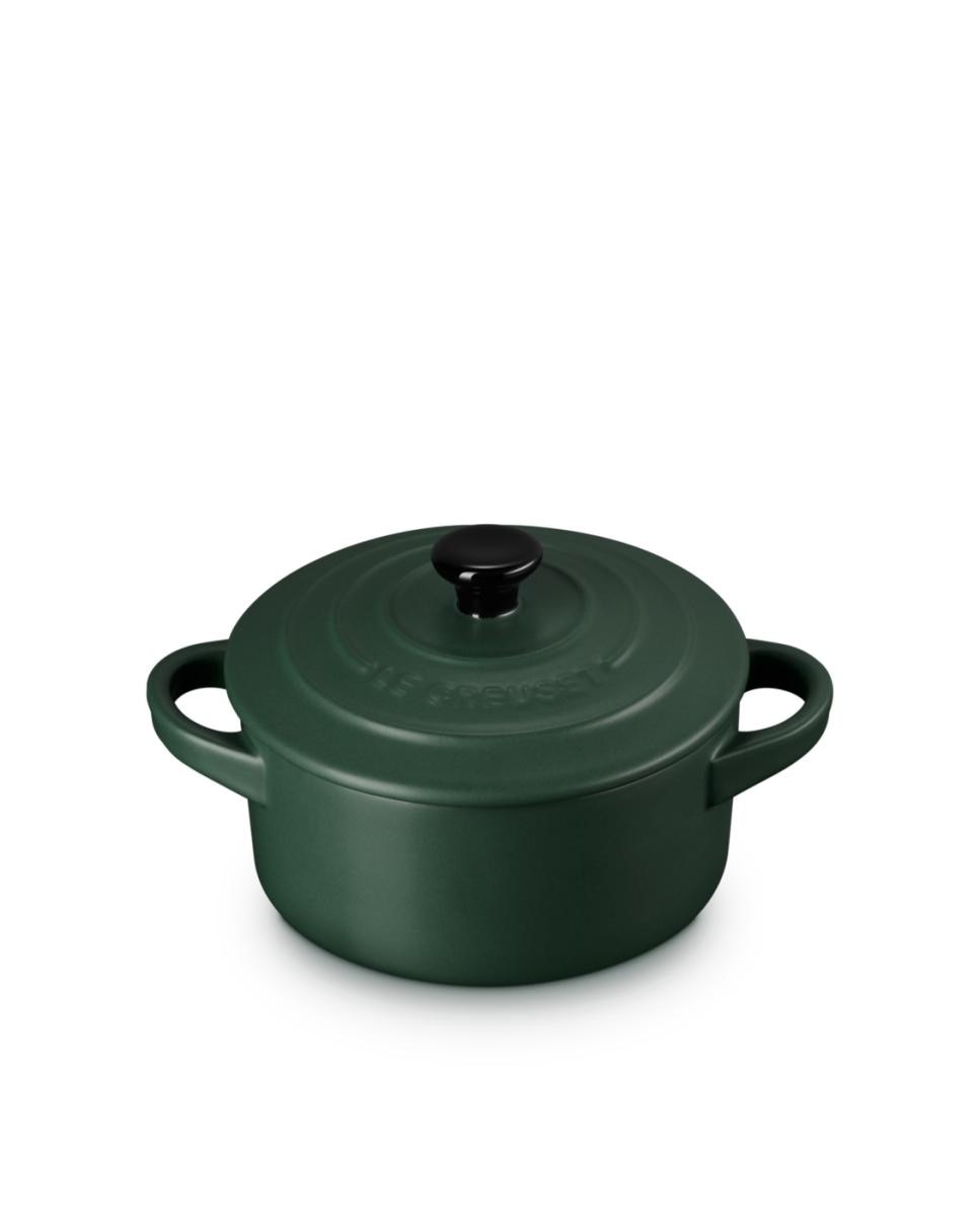 Mini cocotte cerámica de gres Le Creuset - Verde oscuro Verde oscuro-2
