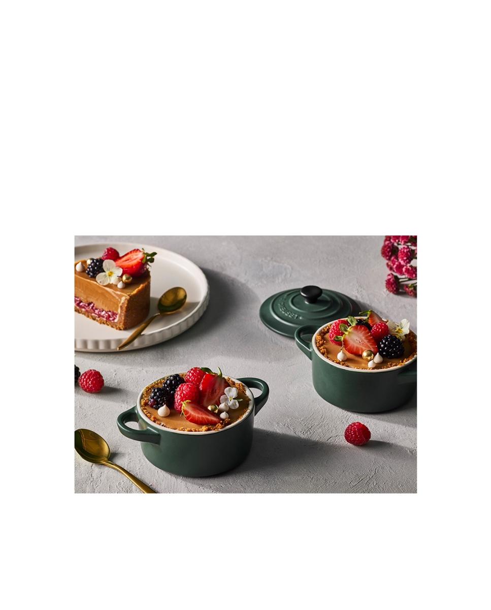 Mini cocotte cerámica de gres Le Creuset - Verde oscuro Verde oscuro-6