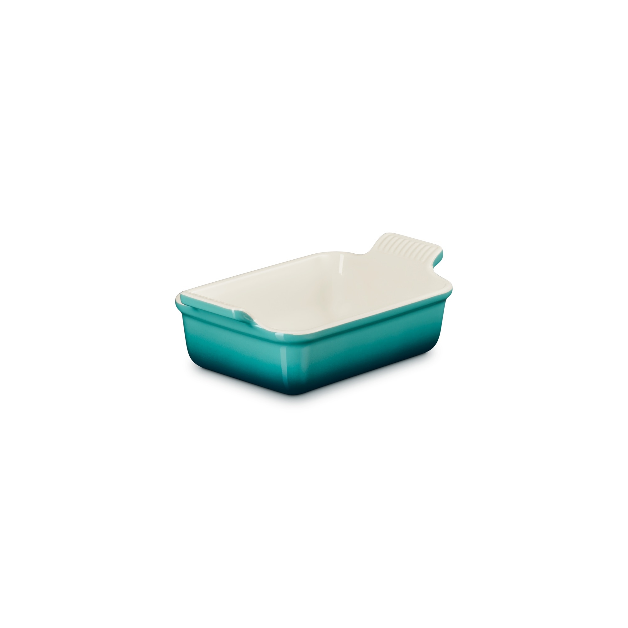 Bandeja rectangular Heritage de cerámica de gres Le Creuset - Azul Pacífico 19 cm Azul Pacífico-2