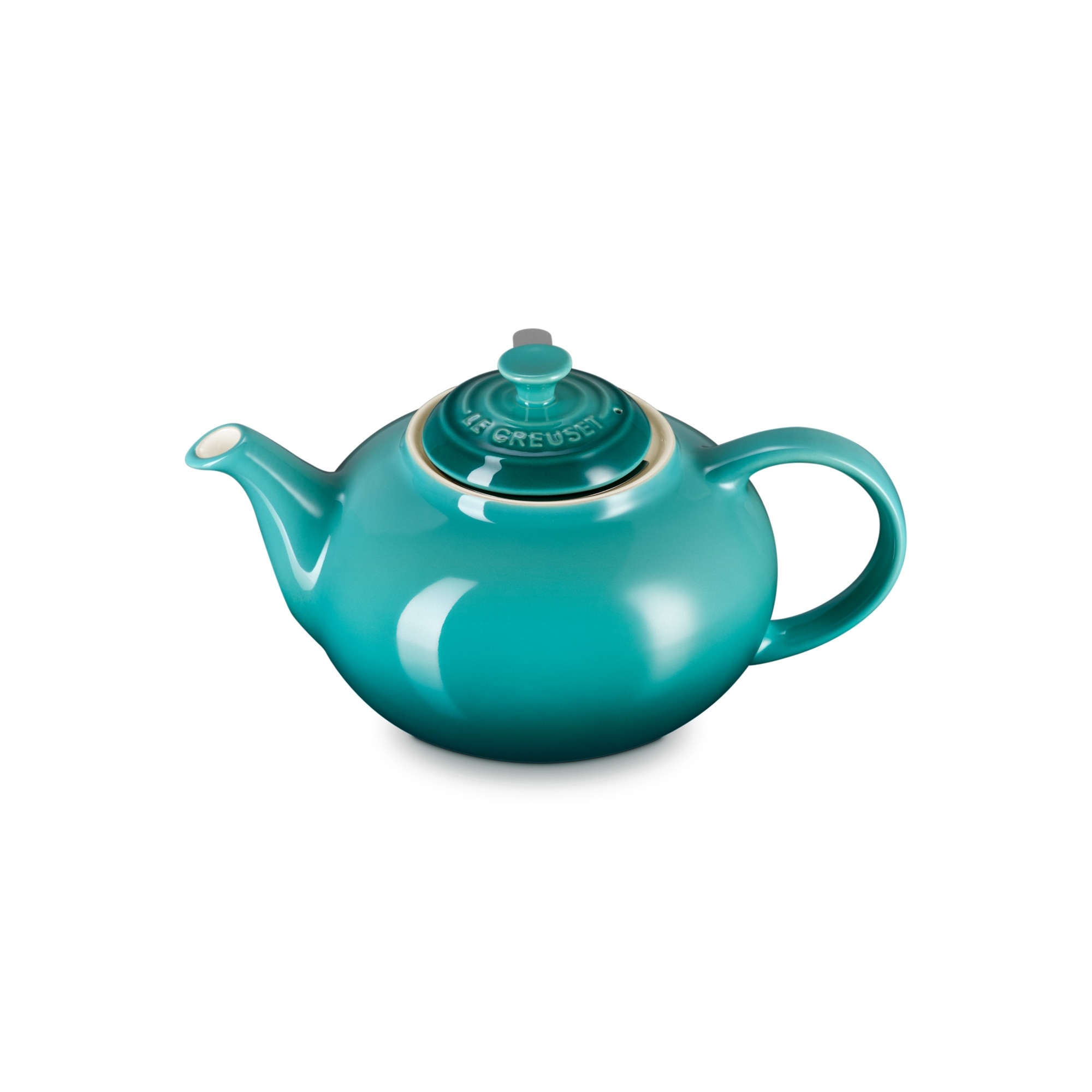 Imagen 0 de Tetera clásica de cerámica gres Le Creuset Azul Pacífico