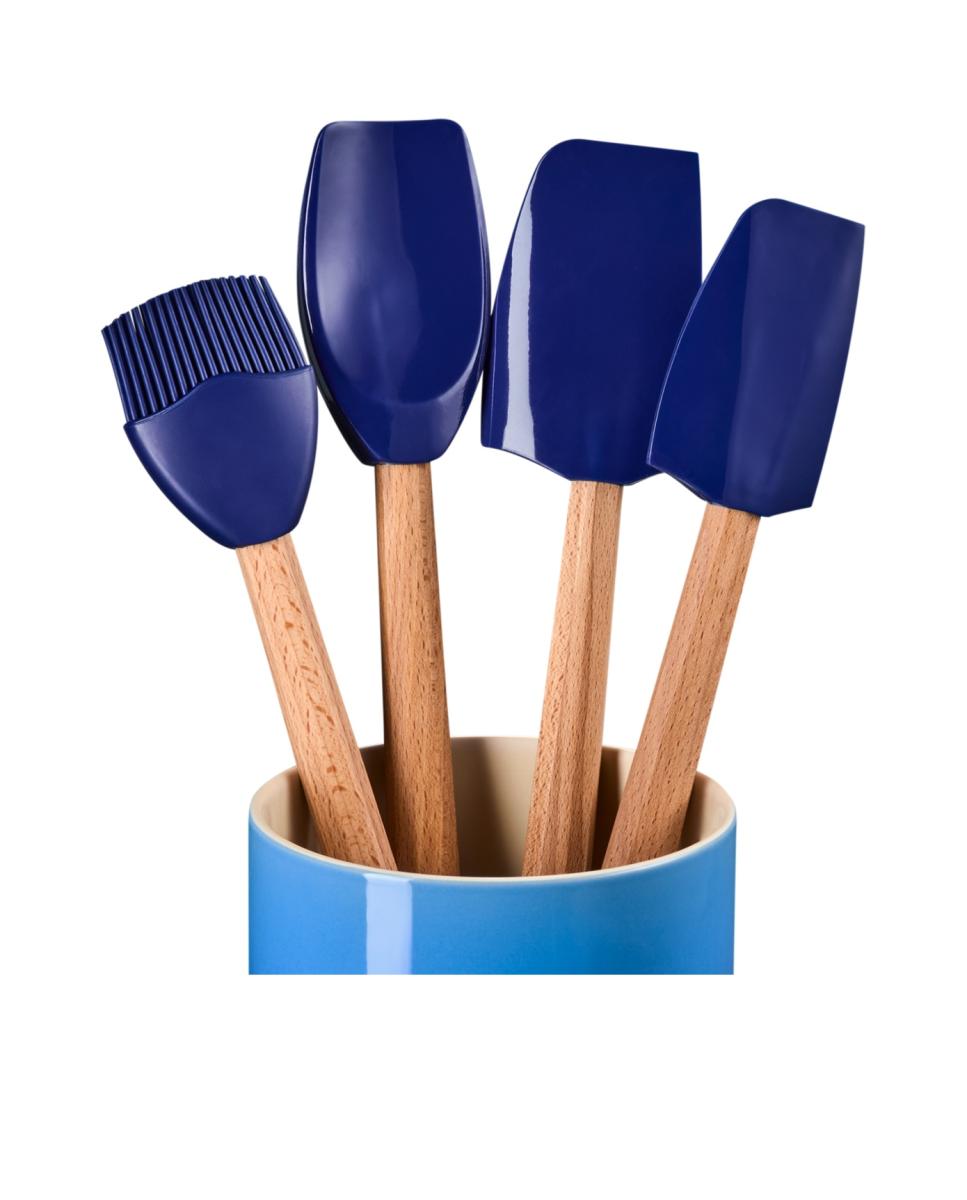 Imagen 2 de Set de 4 espátulas con bote de cerámica de gres Craft Le Creuset - Azure Azure