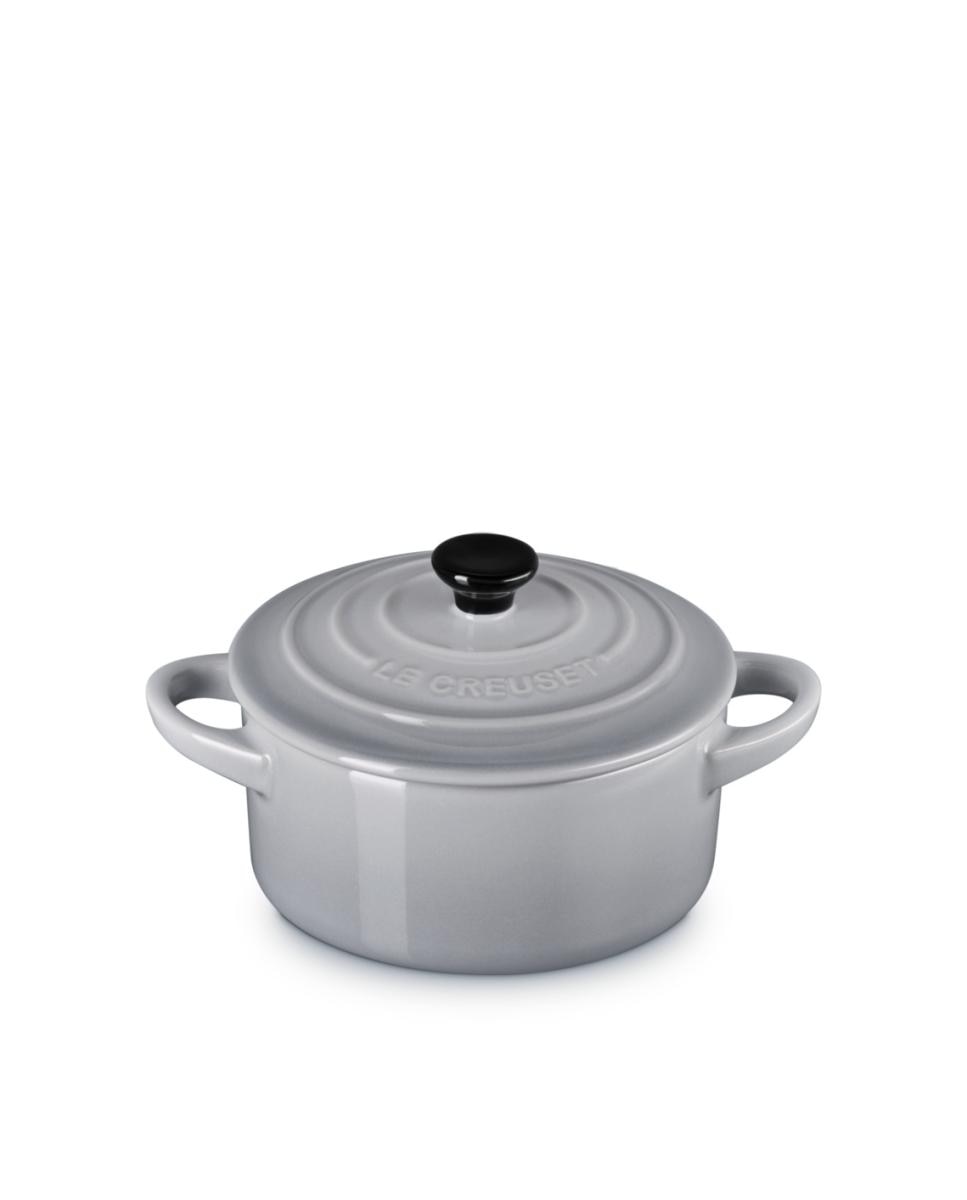 Mini cocotte cerámica de gres Le Creuset - Gris ártico Gris ártico-2
