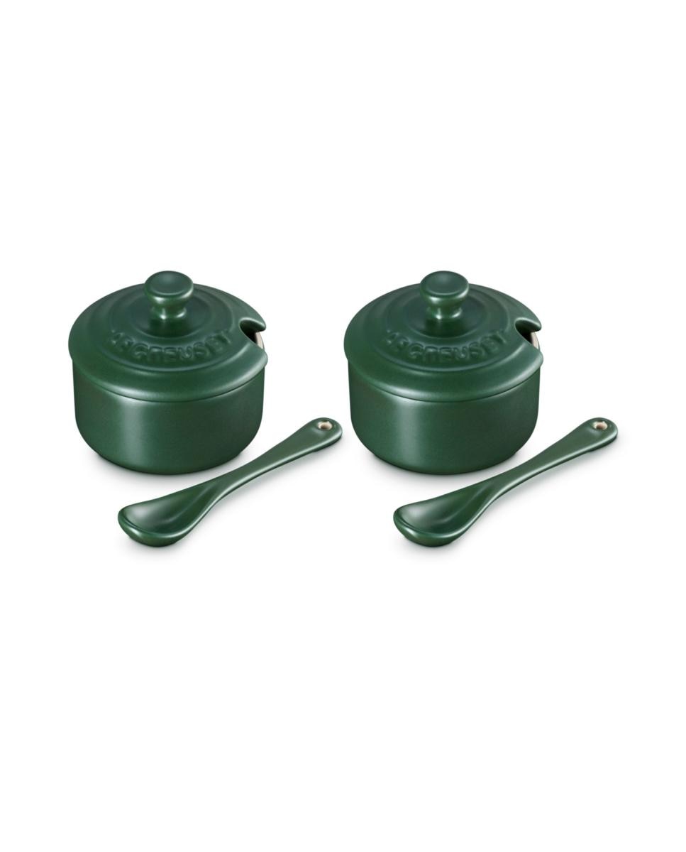 Set de 2 Botes de condimentos Serenity Le Creuset - Verde oscuro Verde oscuro-2