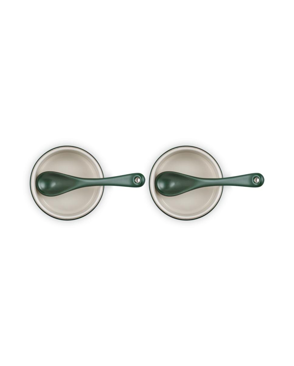 Set de 2 Botes de condimentos Serenity Le Creuset - Verde oscuro Verde oscuro-4